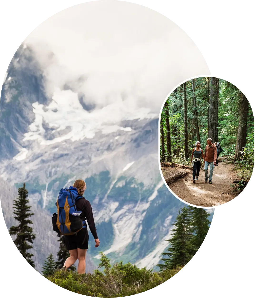 Scenic outdoor adventure duo