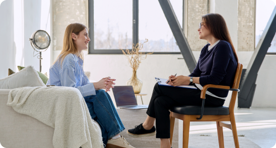 Casual meeting with notebooks